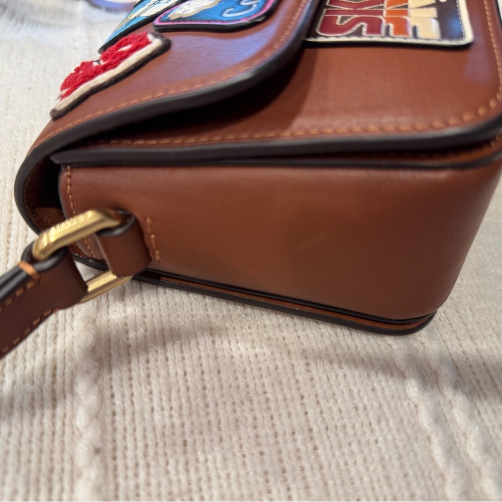 COACH Studio Shoulder Bag 19 With Ski Patches - Picture 7 of 11